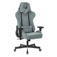 Игровое кресло Бюрократ Zombie VIKING KNIGHT (ткань серо-голубая Light-28)